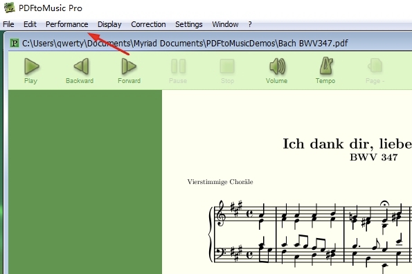 PDFtoMusic Pro software interface showing vector PDF conversion