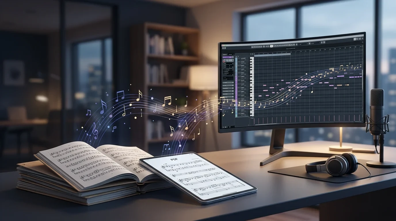 Common questions about piano sheet music to MIDI conversion answered visually