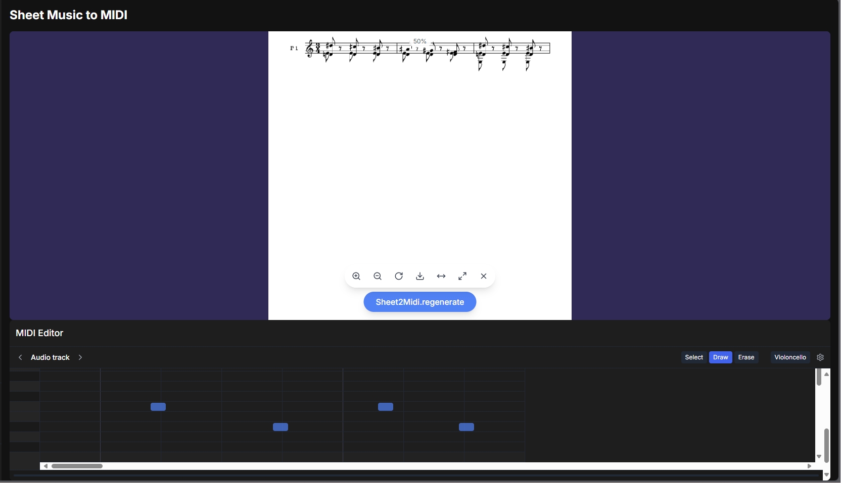 Edit and fine-tune MIDI notes in Melogen AI