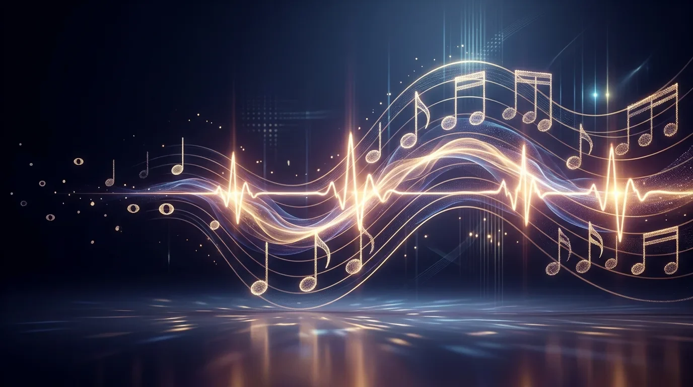 Illustration for rhythm: the heartbeat of the music — If the staff tells us which note to play, rhythm tells us when and *for how