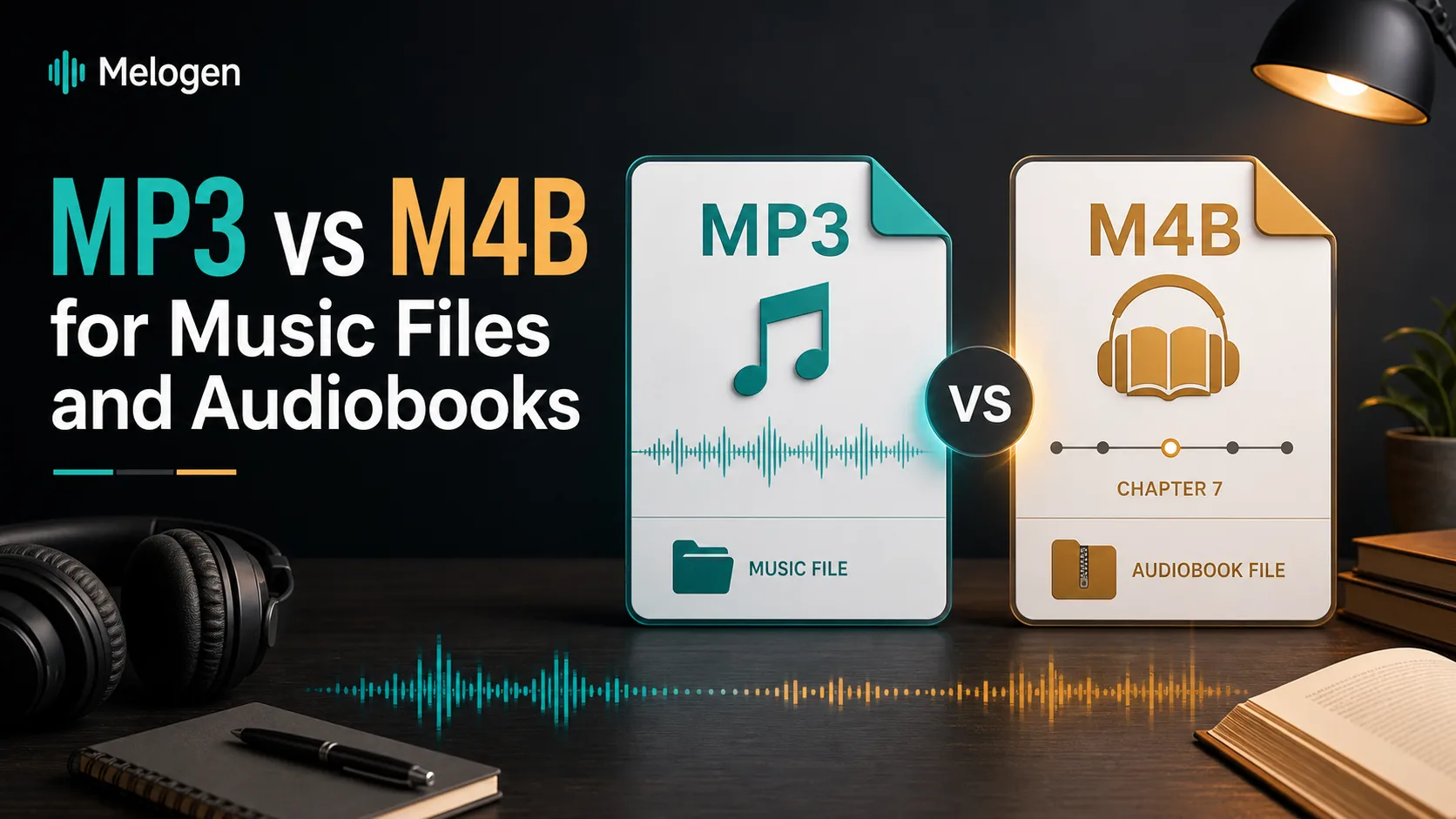 MP3 and M4B file cards for music files and audiobooks