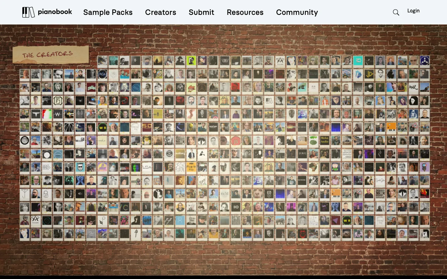 Pianobook official community sample library page screenshot