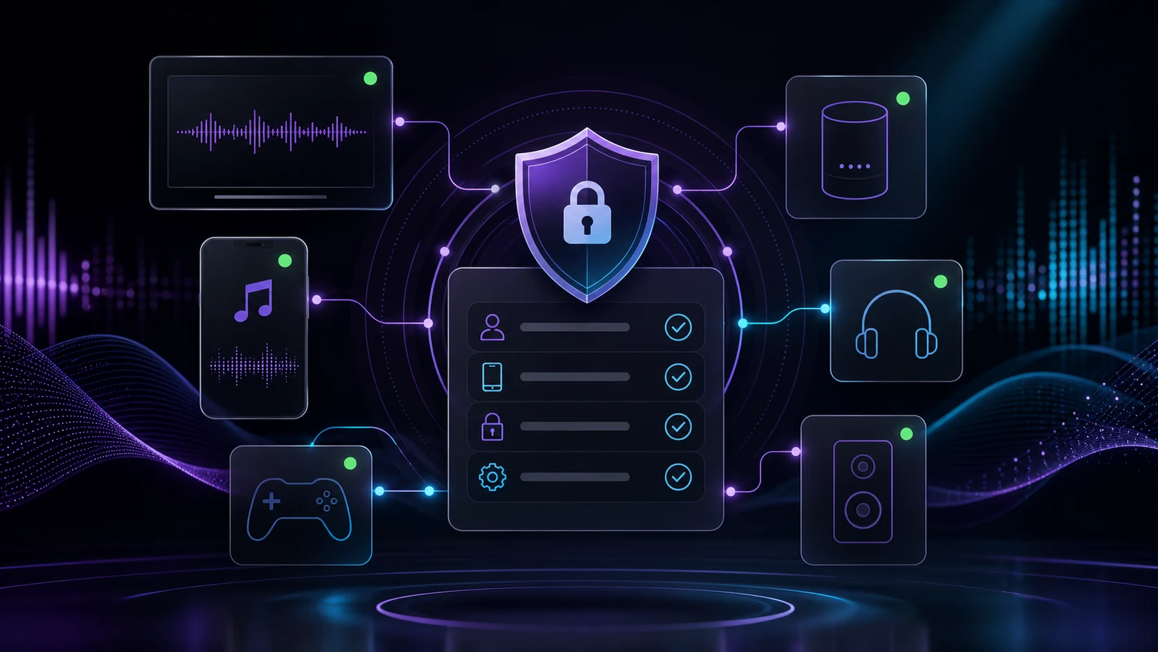 Connected music devices around a secure account checklist for removing devices from Spotify